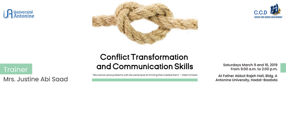 Conflict Transformation and Communication Skills by the CCD