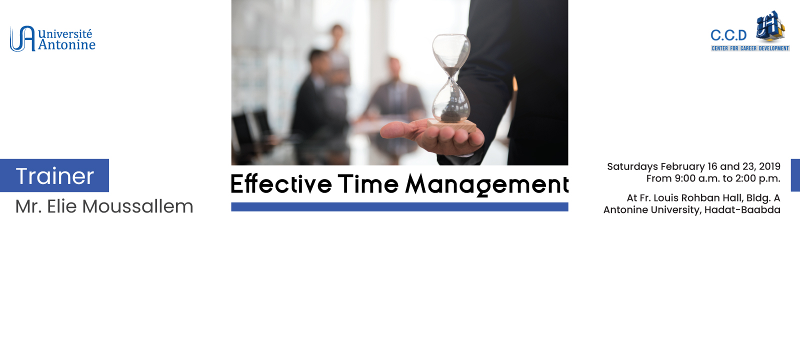 Une formation intitulée « Effective Time Management » organisé par le BIP