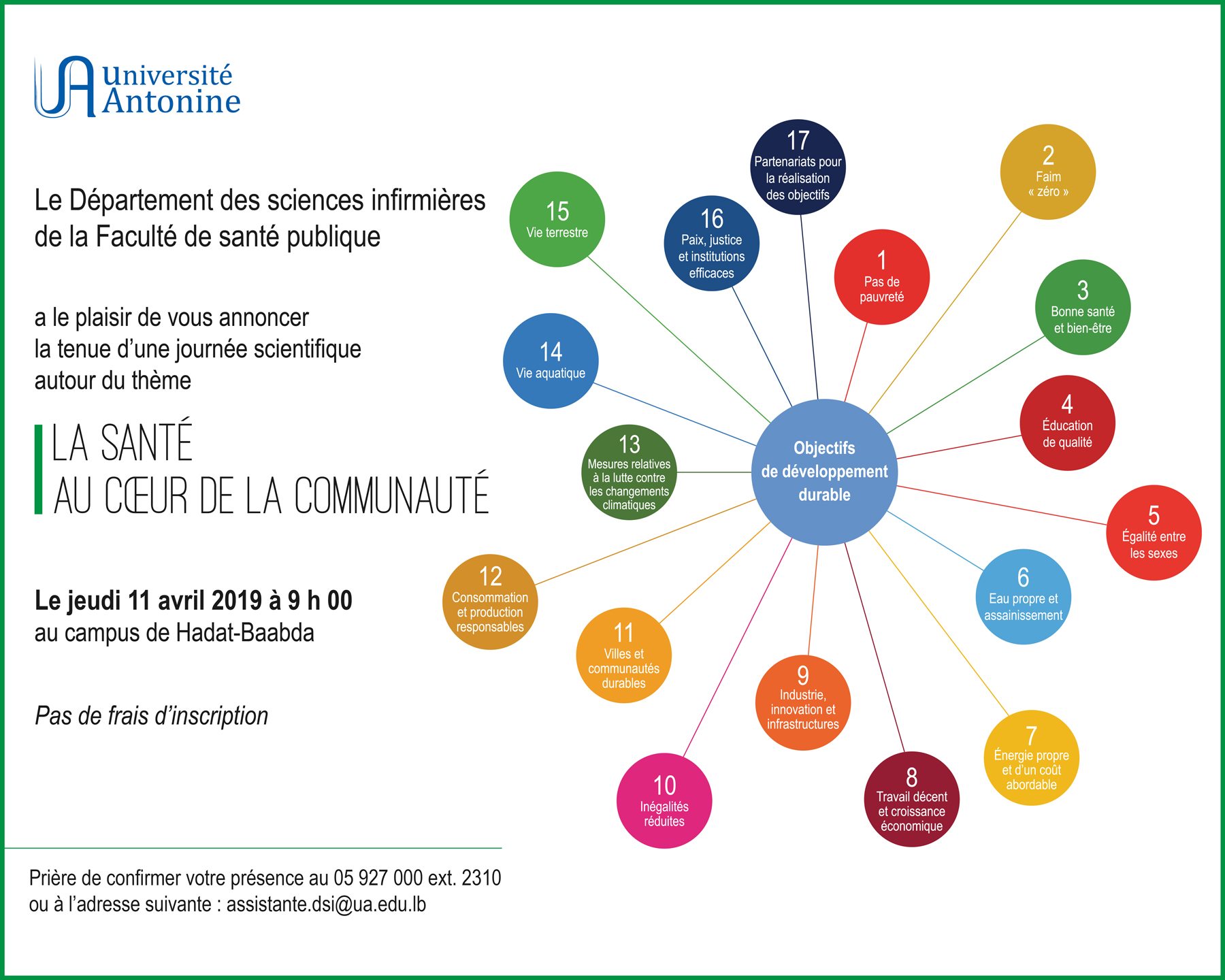 Une journée scientifique autour du thème : La santé au Cœur de la communauté 